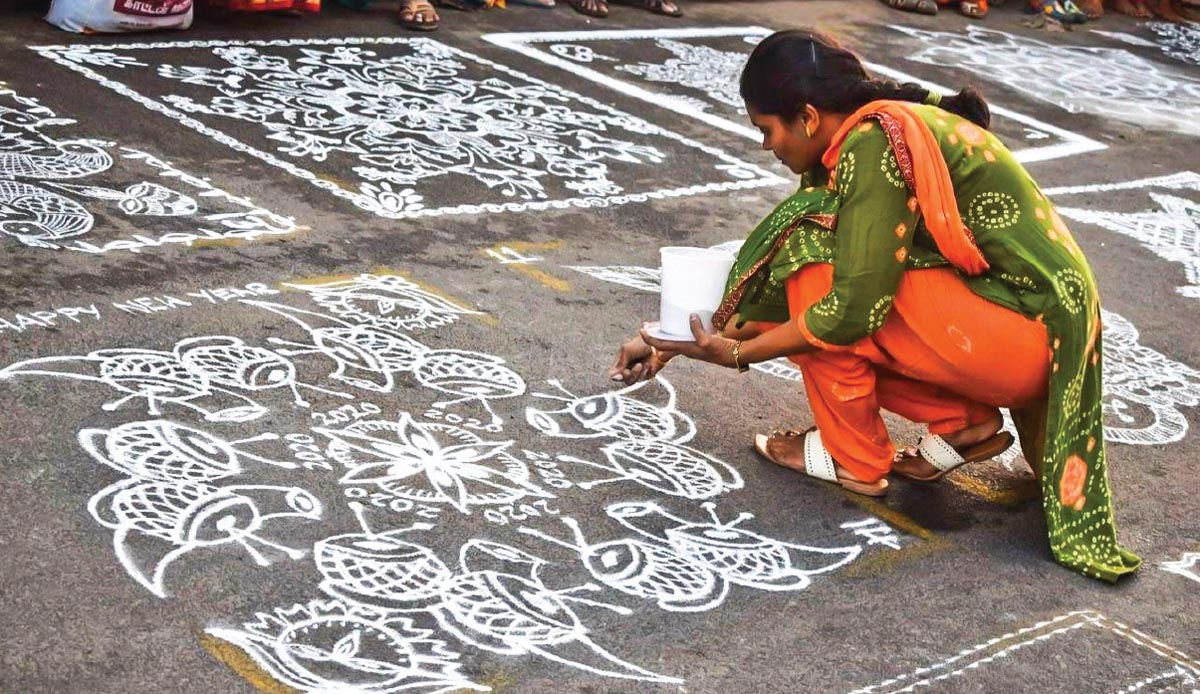 Culture: Chennai's 2020 Kolam Contest - Hinduism Today