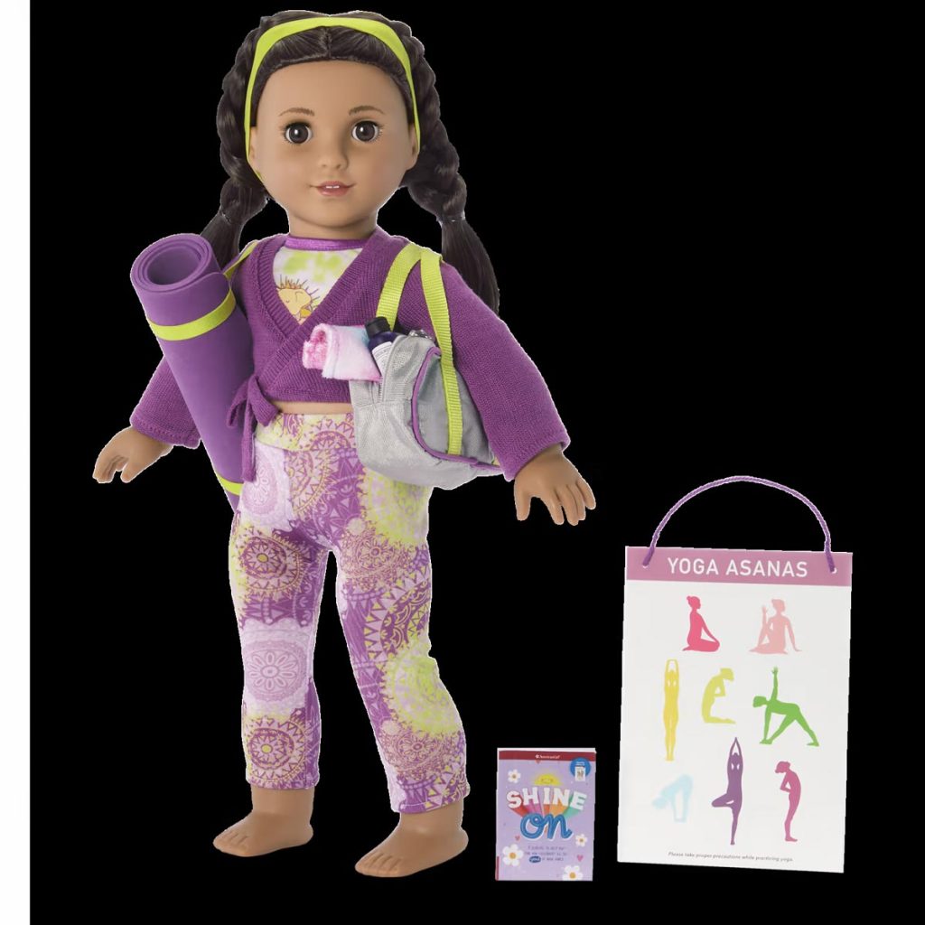 American Girl Girl of The Year Kavi Sharma 18-inch Doll Yoga Outfit  Featuring 4 Pieces for Ages 8+