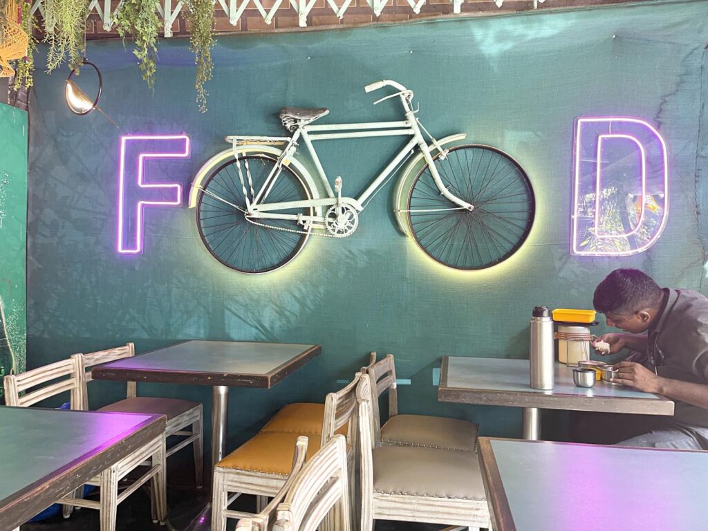 “Food” wall art in Shiv Sagar. Photo: all photos courtesy lavina melwani